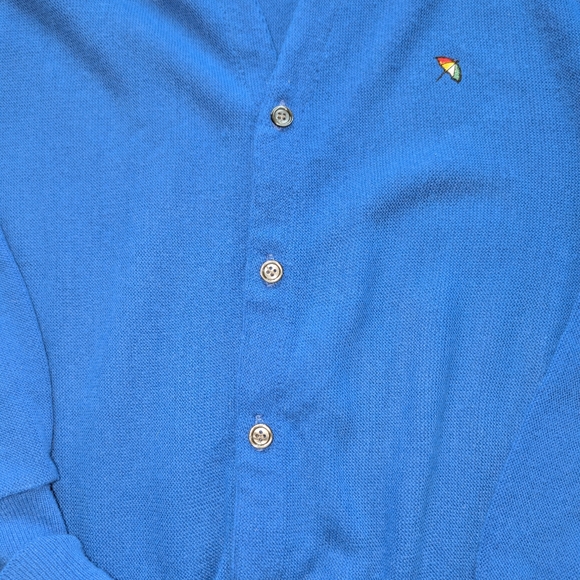 Vintage Arnold Palmer Cardigan Sweater Men V-Neck Acrylic Button-Up - Picture 4 of 5
